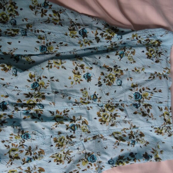 womens vintage stunning midi Point Zero floral size 3/4 skirt - Picture 4 of 8